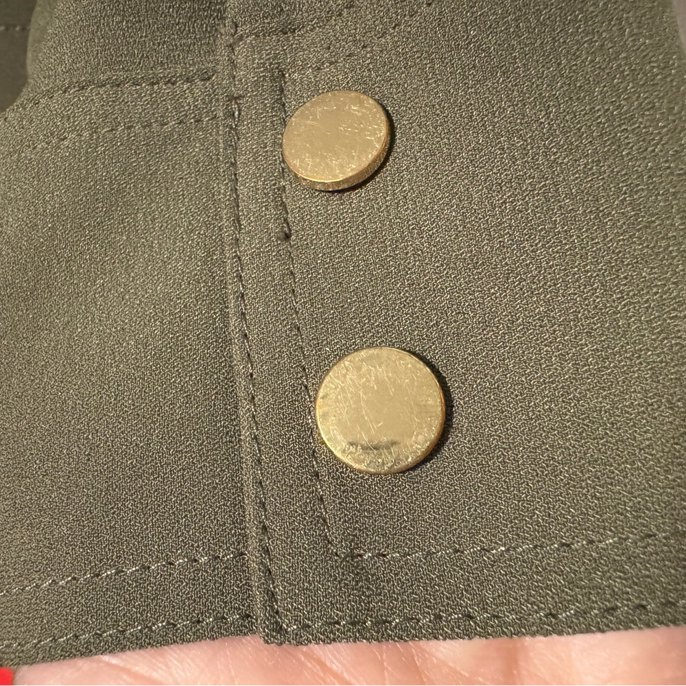 Cache Olive Color Utility Jacket Size 6 - image 4